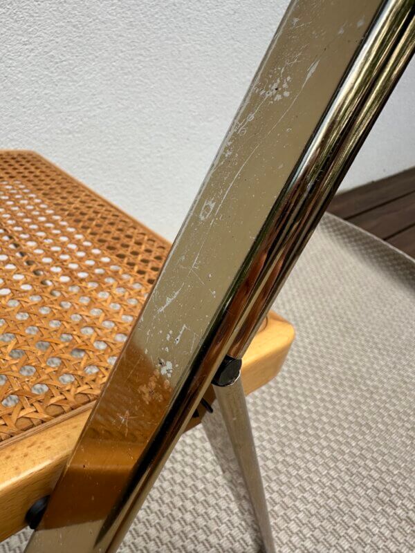 Chaise pliante vintage dorée – Giorgio Cattelan pour CIDUE – Image 17